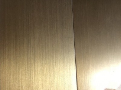 上海現貨鍍鈦不銹鋼板仿古做舊拉絲銅黑鈦香檳金納米加工定制批發