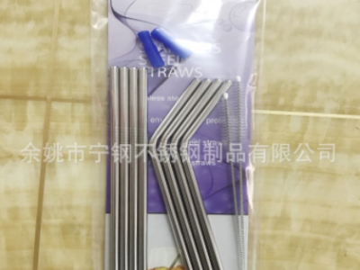 新款寧波不銹鋼吸管套裝 自主紙卡專供 30OZ 304環保精拋FDA吸管