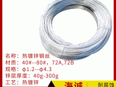 熱鍍鋅鋼絲架空鋼絞線,農業通訊電力種植刀片刺繩用熱鍍鋅鋼絲
