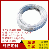 熱鍍鋅鋼絲架空鋼絞線,農業通訊電力種植刀片刺繩用熱鍍鋅鋼絲