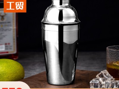 跨境爆款雪克杯三段式調(diào)酒器搖酒壺搖酒器不銹鋼材質(zhì)550ML可電鍍