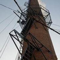 煙囪更換金屬爬梯施工，煙囪爬梯改造工程