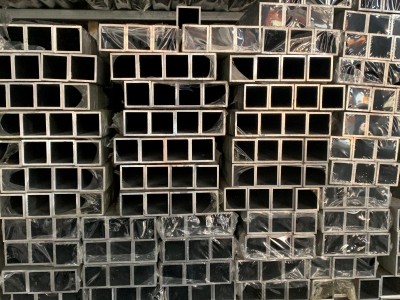 6061 6063氧化鋁合金方管 仿木紋管加工定制40*60工業鋁型材方通