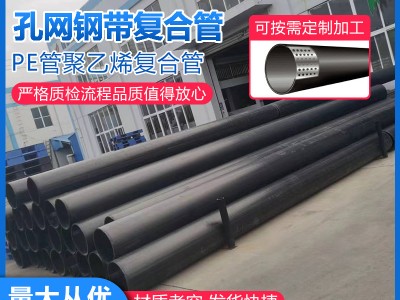 孔網鋼帶聚乙烯復合管 鋼絲網骨架復合管 消防給水用孔網鋼帶管